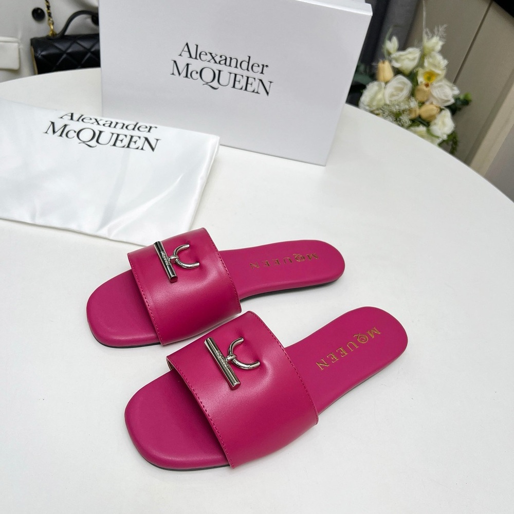 Alexander McQueen Red Slippers
